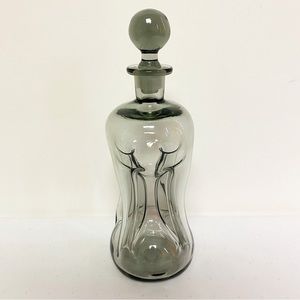 Vintage Decanter Glass Bottle Trippy Psychedelic Look